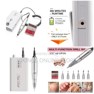 Rechargeable Portable Cordless Electric Nails Drill Machine