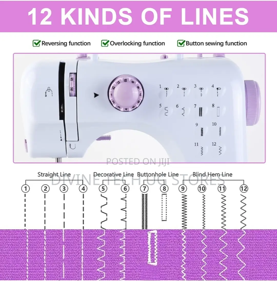 Mini Sewing Machine --12 Built-in Stitch Patterns