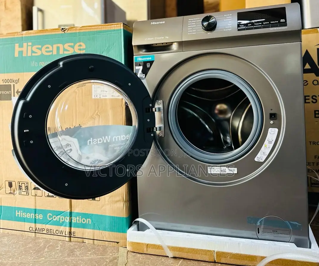 Hisense 7 Kilograms Washing Machine (Titanium Gray)