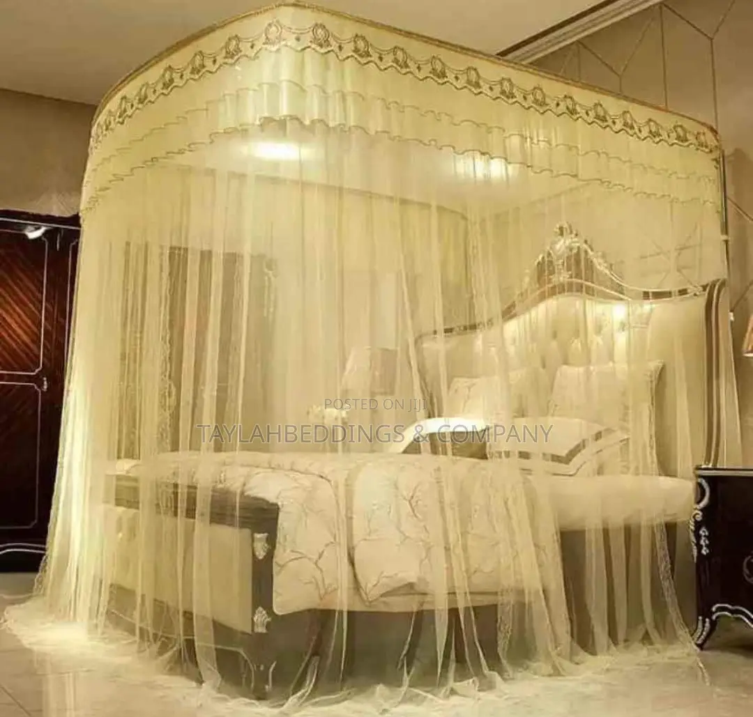 Extendable Pipe Mosquito Net 2 Stand – Cream 5by6, 6by6