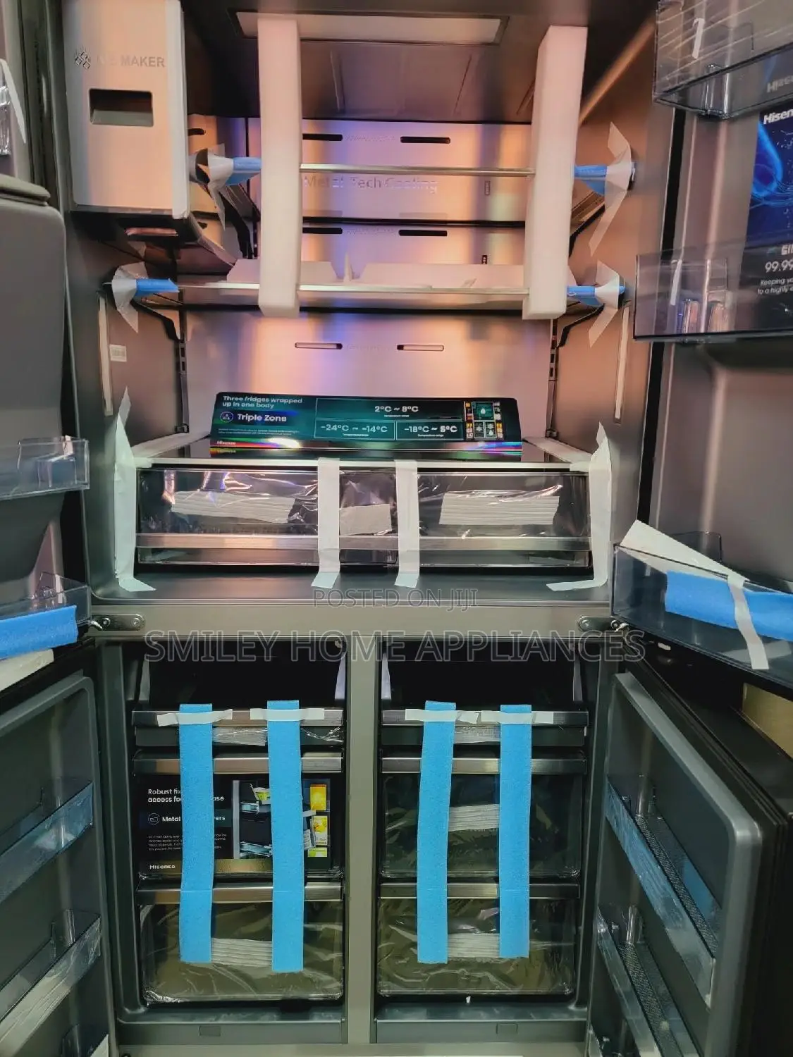 Hisense 680ltrs Smart Side by Side Refrigerator