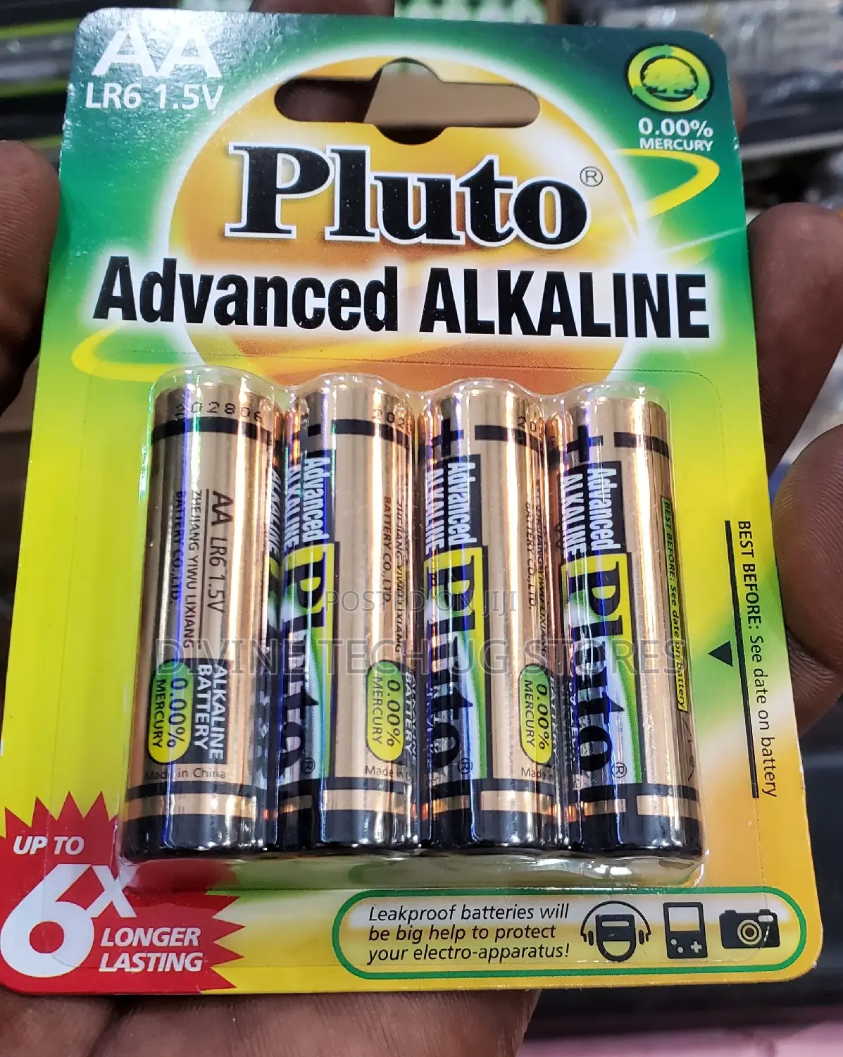 AA 1.5v Pluto Batteries-Non Rechargeable( 2 Pairs in 1 Pack)