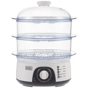 Black 3 Tierfood Steamer-775w