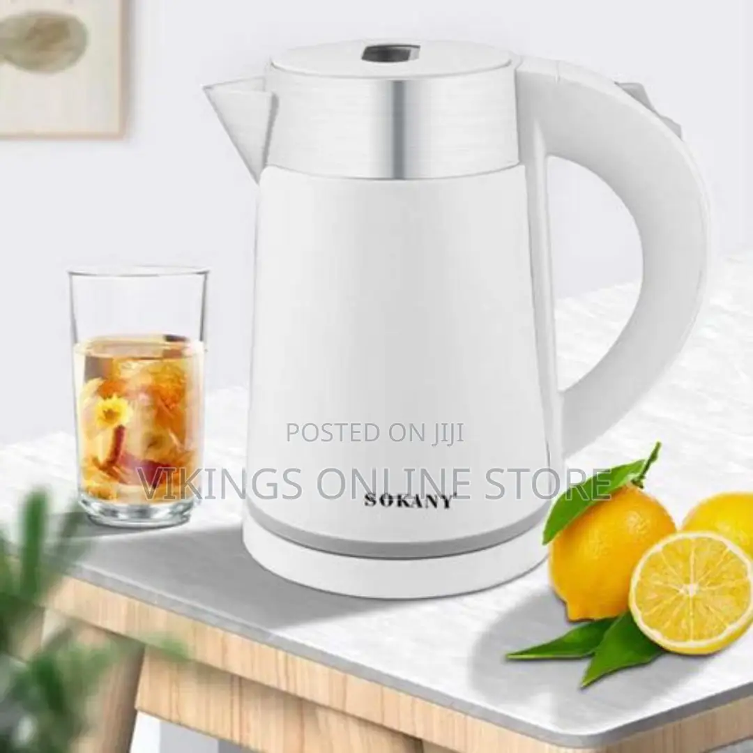 Sokany 1L Portable Travel Electric Kettle Mug - White