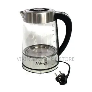 Mylong 2L Glass Electric Kettle - Silver