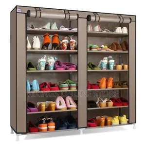 12 Layer Cloth Cabinet Double Dustproof Dampproof Shoe Rack