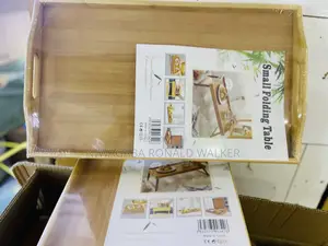 Bamboo Bed Tray,Breakfast Tray With Folding Legs Serving
