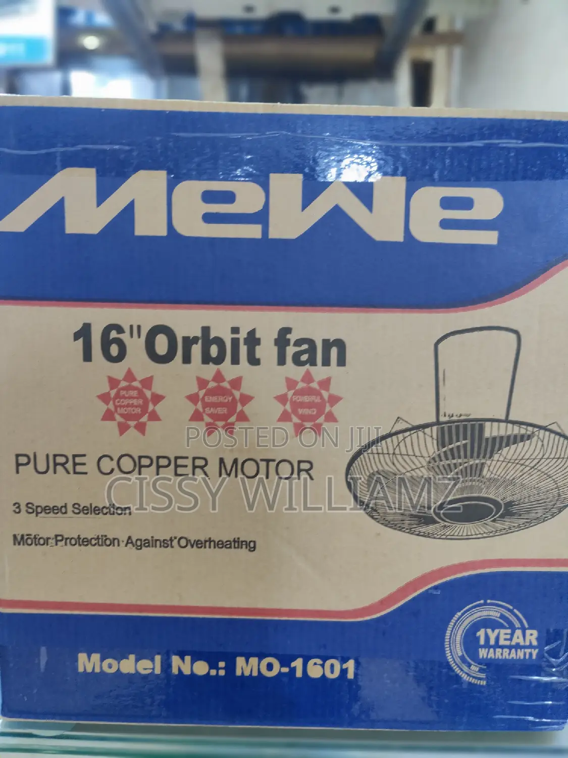 Mewe 16"Orbit Ceiling Fan/Ceiling Fan/Mewe Ceiling Fan