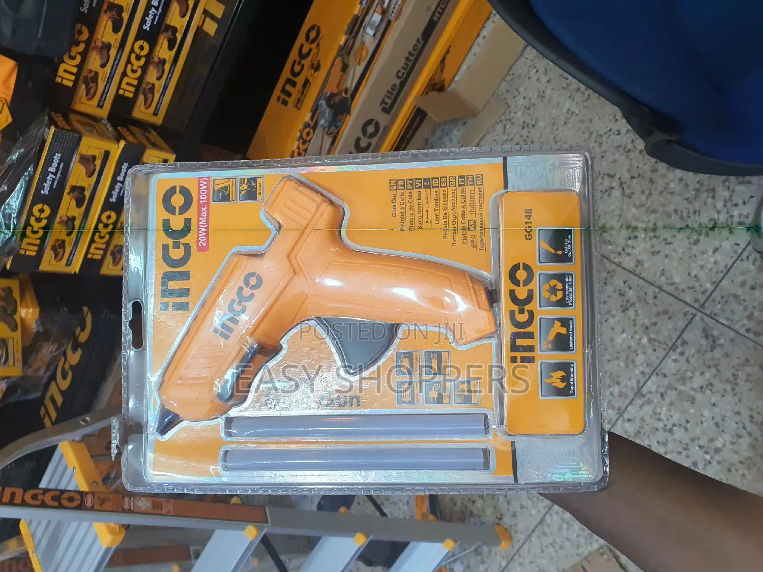 INGCO High Temperature Hot Glue Gun GG148 Big Size