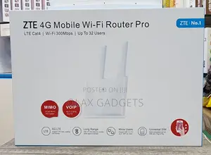 ZTE 4G Mobile Wi-Fi Router Pro- Lycamobile, Airtel, MTN