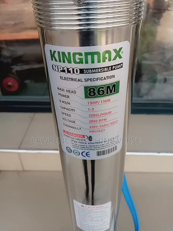 King Max Water Pump 86m Submersible