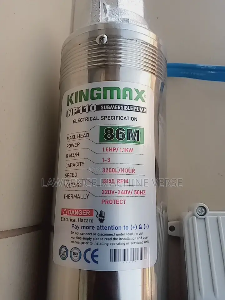 King Max Water Pump 86m Submersible