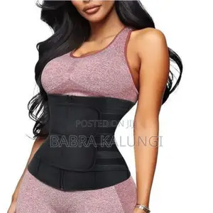 2 Stra Waist Trainer Slimming Belt _ Black