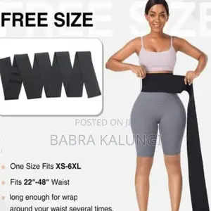 Waist Trainer Belt Compression Fat Tummy Trimmer _ Black