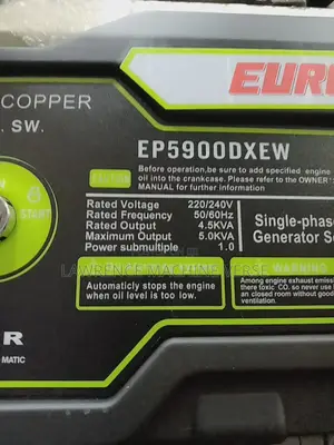 Generator 5KV Euro Power Key State