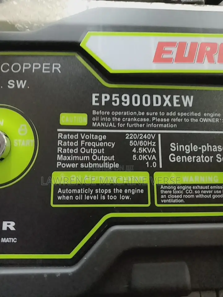 Generator 5KV Euro Power Key State