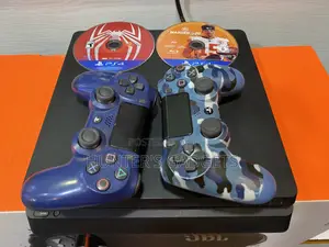 Sony Playstation 4 Slim 512gb With 2 Cd Games and 2pads