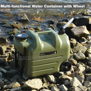 REDCAMP 28L Water Container With Wheels Folding Handle