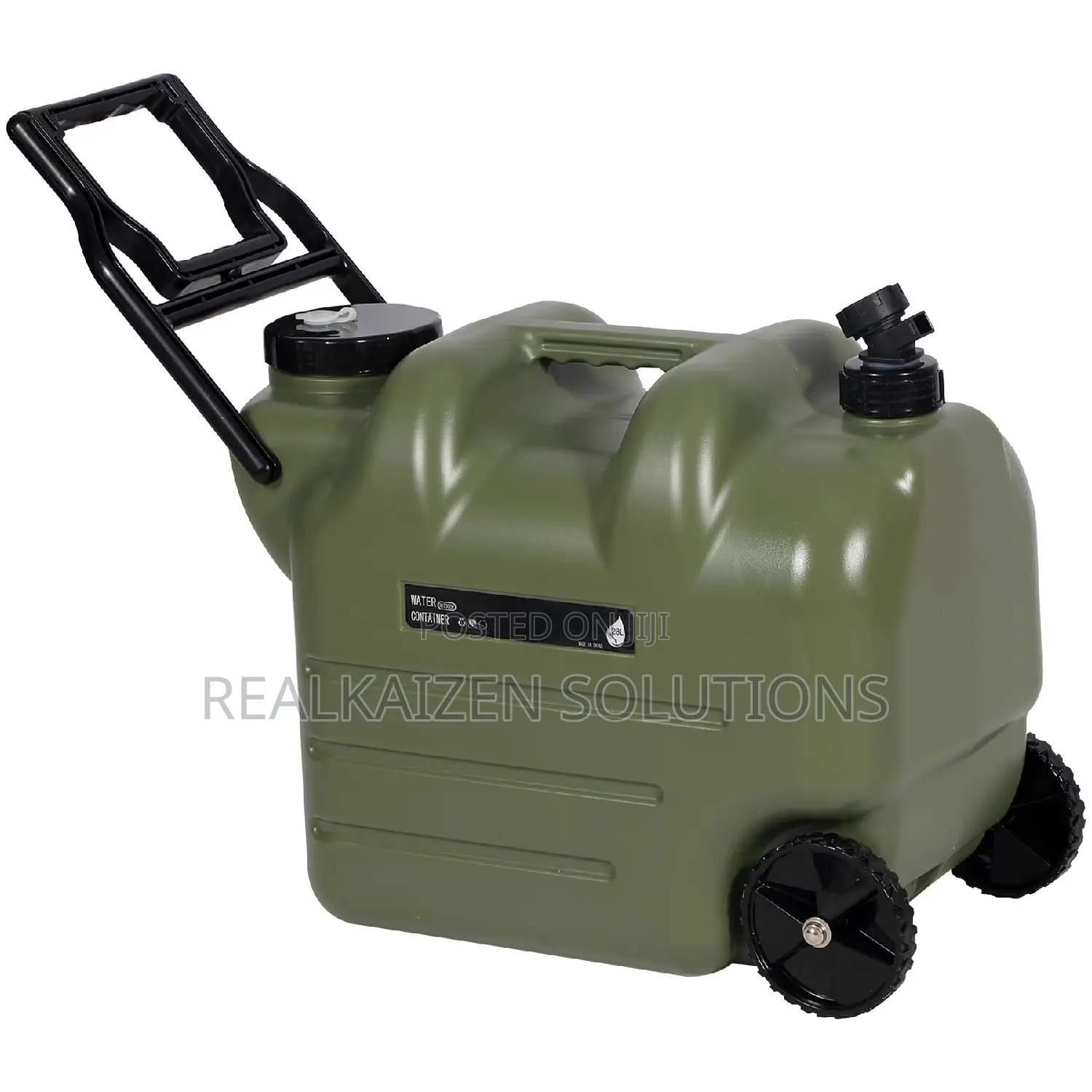 REDCAMP 28L Water Container With Wheels Folding Handle