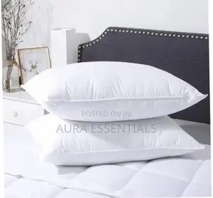 A Pair of Fibre Pillows White