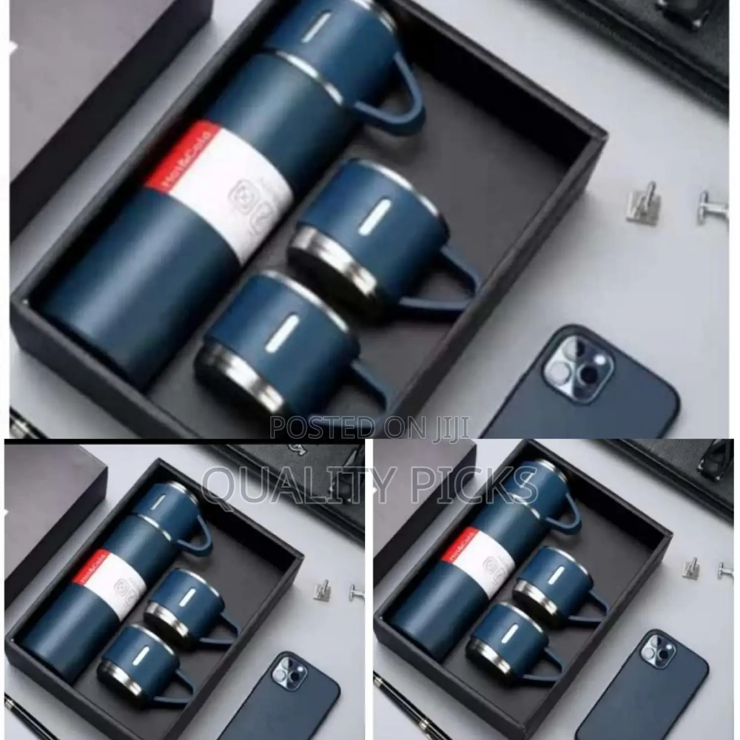 Stainless Vacuum Flask With Cups