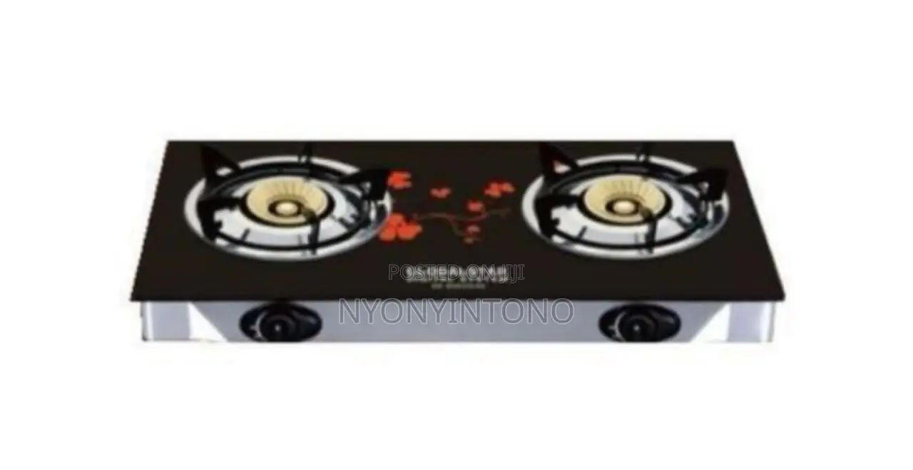 Global Star Glass Double Burner Gas Cooker.
