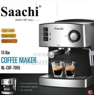 Saachi 15bar Cappuccino, Espresso and Coffee Machine.