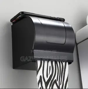 Toilet Roll Holder Black