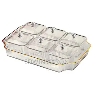 Acrylic Dessert/Fruit Bowls Set With Tray