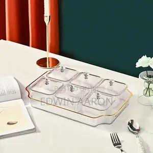 Acrylic Dessert/Fruit Bowls Set With Tray
