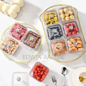 Acrylic Dessert/Fruit Bowls Set With Tray