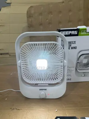 Geepas 8" Rechargeable Fan With LED Light