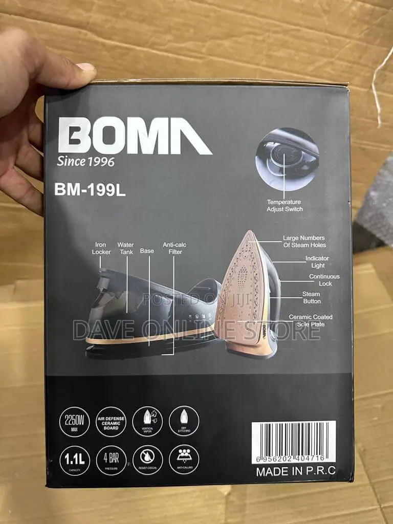 German Boma Pressure Steam Electric Iron
