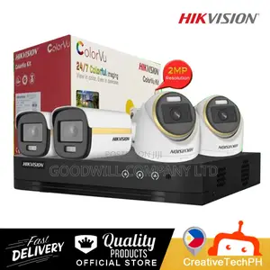 Hik 4 Channel CCTV Camera Kit 24/7 Colorful Images