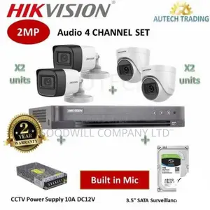 HIK Vision 4 Channel CCTV Camera Full Kit Colorvu Mania