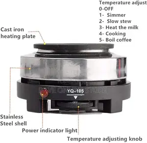 Portable 500W Electric Heater Stove, Single Burner