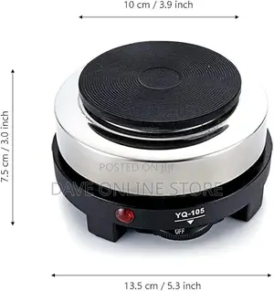 Portable 500W Electric Heater Stove, Single Burner