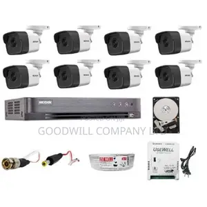 HIK Vision 8 Channel CCTV Camera Full Kit Colorvu 24/7 Binz