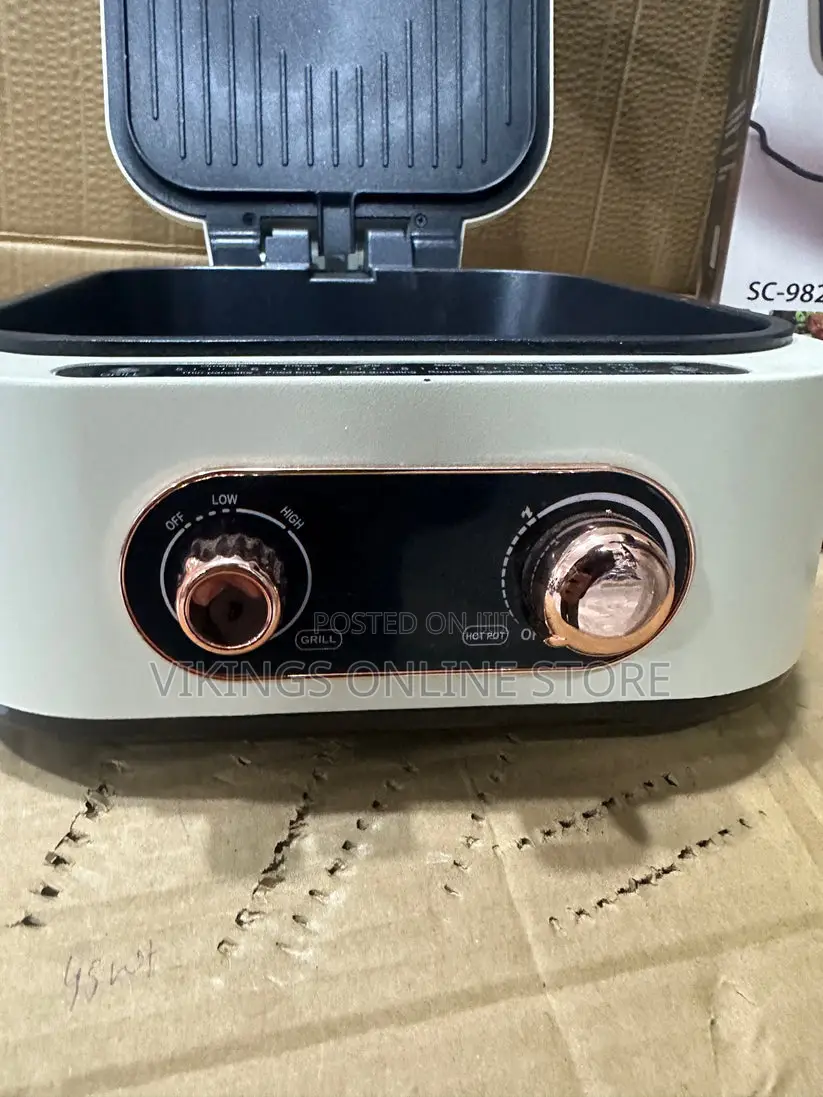 Multifunctional Electric Frying Pan Grill+Hotpot