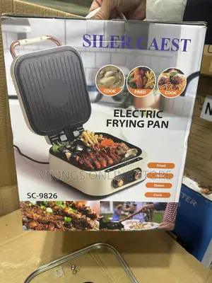 Multifunctional Electric Frying Pan Grill+Hotpot