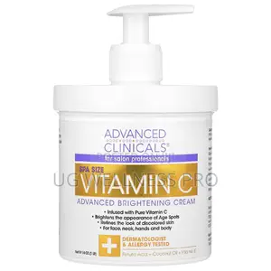 Vitamin C, Advanced Brightening Cream, 1 Lb (16 Oz)
