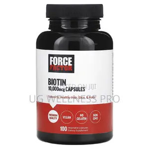 Biotin, 10,000 McG, 100 Veg Caps for Hair, Skin and Nails