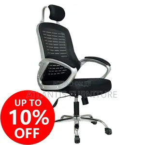 Silver and Black Office Chair
