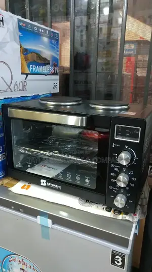 Sayona Electric Oven 45 Litres With 2 Hotplates