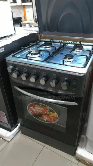 Sano 3 Gas 1 Electric Cooker With Rotisserie – Black
