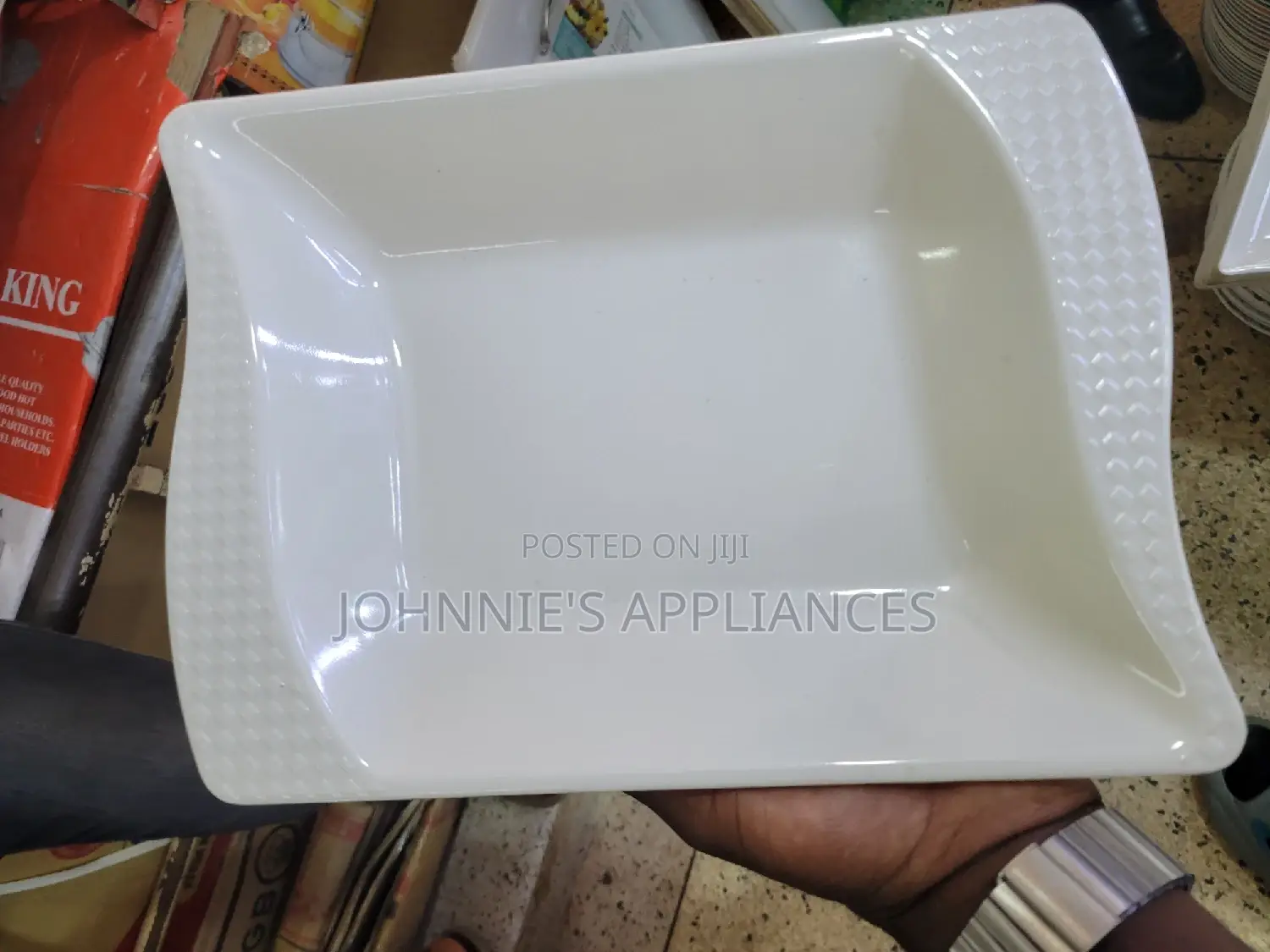 Melamine Square Dinner Plates 12pics DZN