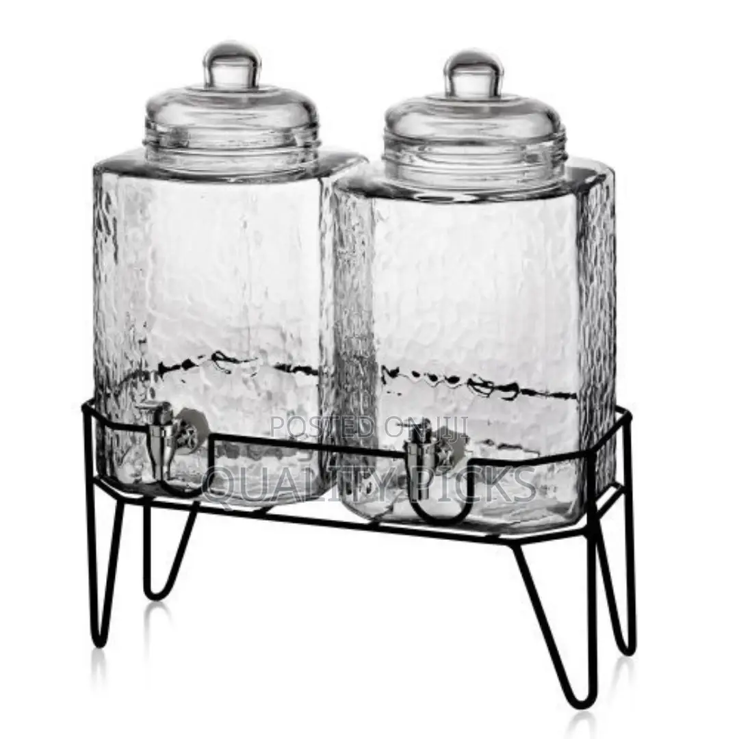 Double Glass Juice Dispenser