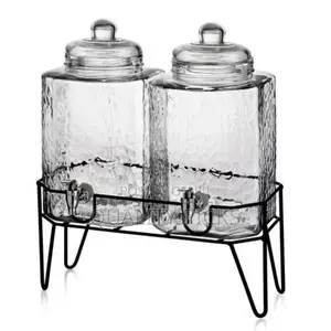 Double Glass Juice Dispenser