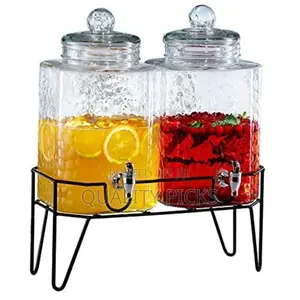 Double Glass Juice Dispenser