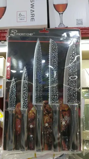 5pcs Chef Knife ,High Carbon Japanese Damascus Steel Blade